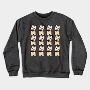 Yorkshire terrier cute pattern Crewneck Sweatshirt